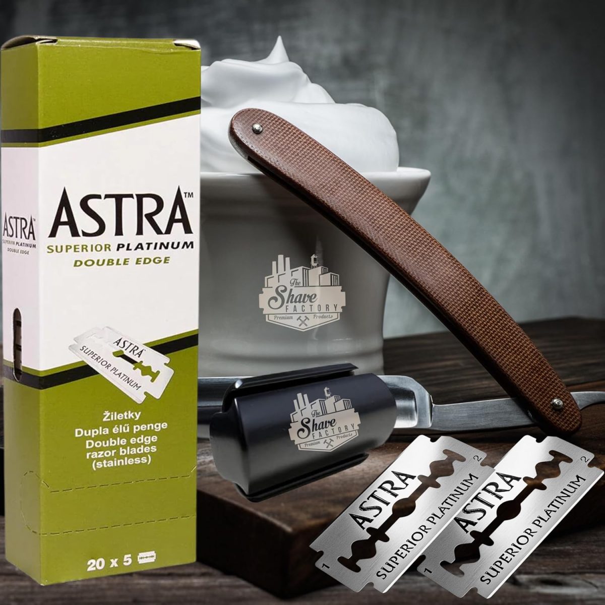 ⁦10 Astra Superior Platinum Double Edge Razor Blades For Professional Barbers And Traditional Shaving Enthusiasts⁩ - الصورة ⁦6⁩