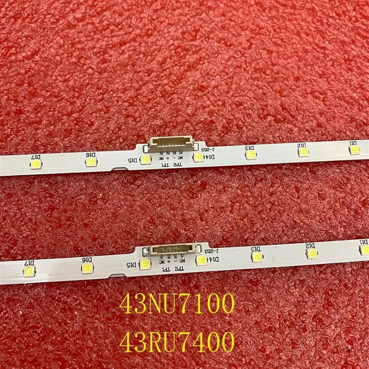 ⁦LED strip(2) For Sam/s.ung UE43N5510 43NU7100 UE43NU7100 UN43NU7100 UE43NU7100U AOT_43_NU7100F UE43NU7120U UE43NU7170U BN96-45954A⁩ - الصورة ⁦2⁩
