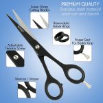 ⁦Tecto 6" Hair Dressing Scissors Sharp, Hair Cutting Scissor for Professional, Hairdressers Barbers Stainless Steel Hair Cutting Shears, Sharp Hair Scissors for Women, Men, Children and Adults (Black)⁩ - الصورة ⁦3⁩