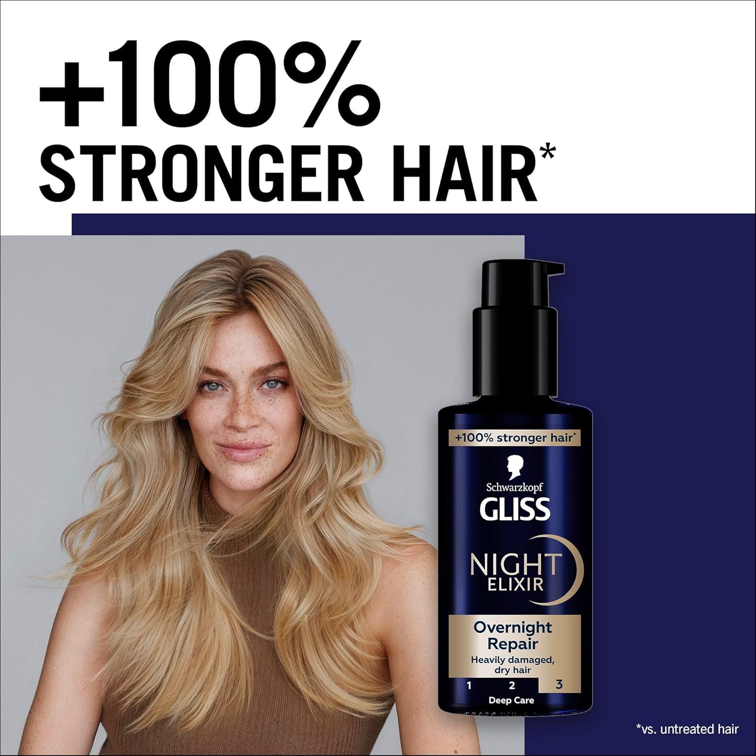 81cANM3kg6L._AC_SL1500_.jpg Schwarzkopf Gliss Night Elixir Overnight Repair, 100ml - الصورة 3