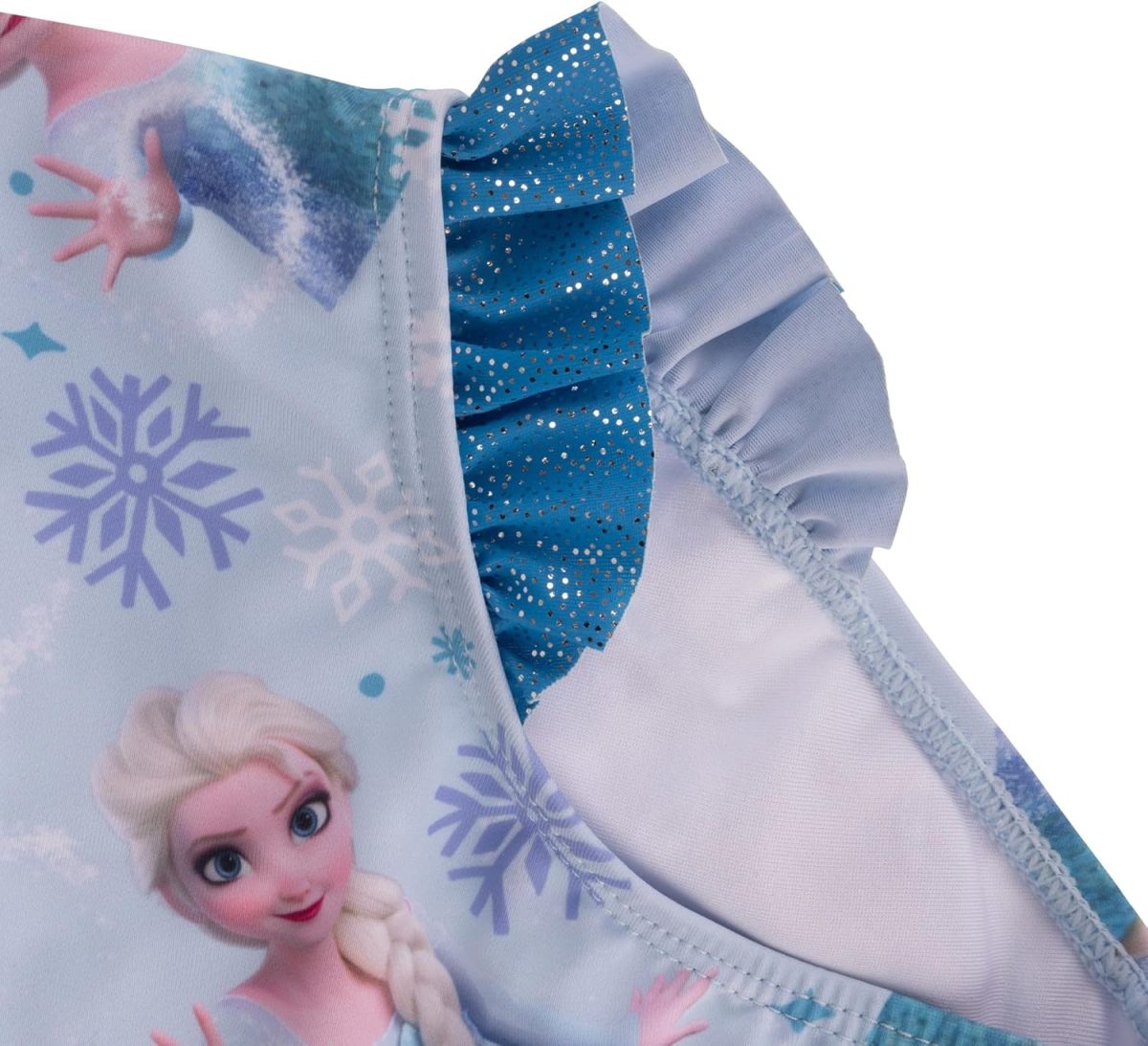 ⁦Frozen Elsa Girls Skirted Swimming Costume Swimsuit in My Element, Elsa, 5-6 Years⁩ - الصورة ⁦7⁩
