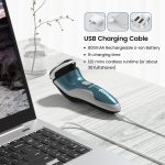 ⁦SweetLF Electric Razor for Men, 120 Min Shaving, Fast UK Adapter (1H Charging),100% Waterproof, Wet & Dry Rotary Shavers for Men with Pop-up Trimmer, LED Display⁩ - الصورة ⁦6⁩