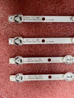 ⁦شريط LED من اكس واي ام جيه تي (4) لـ To/shi.ba 43GS352B 43GX551B 43HK25T74U 43V5863DB 43T6863DB 43V6863DB 43V5863DG LT-43C890 TX-43FX555B TX-43 إستفسكسكس555⁩ - الصورة ⁦3⁩