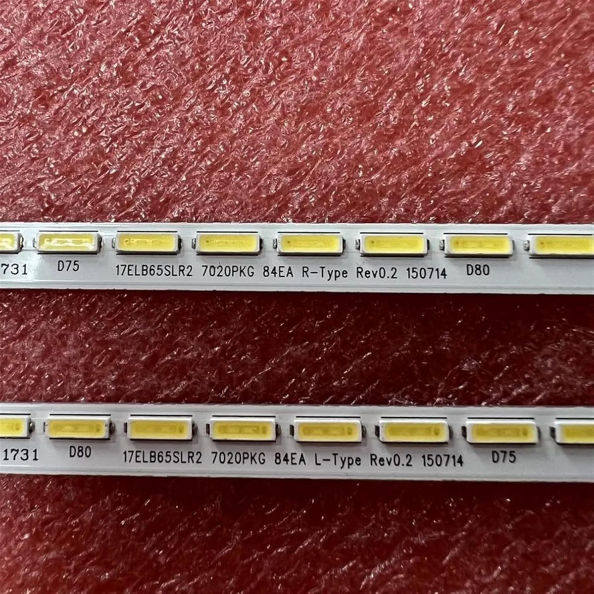 ⁦XYMJT LED Backlight strip for Pana/so.nic TX-65C320E LT-65VU83A P65UP0317A 65FME249B 65AO3USB 17ELB65SLR2 7020PKG 84EA R L type⁩ - الصورة ⁦3⁩