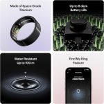 ⁦خاتم تتبع الصحة الذكي اير من الترا هيومان، خاتم تتبع النوم للرجال والنساء المقاس الأول من مقاسات الترا هيومان، خاتم تتبع اللياقة البدنية (مقاس 5)⁩ - الصورة ⁦7⁩