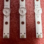 ⁦6 مصابيح LED خلفية من اكس واي ام جيه تي لـ FU.JI/COM FJ-65UHD DLED65CNC 12X6 0002 W65 FITV58DA U650CV-UMR SQTV58DA CRH-K6003030120671H⁩ - الصورة ⁦3⁩