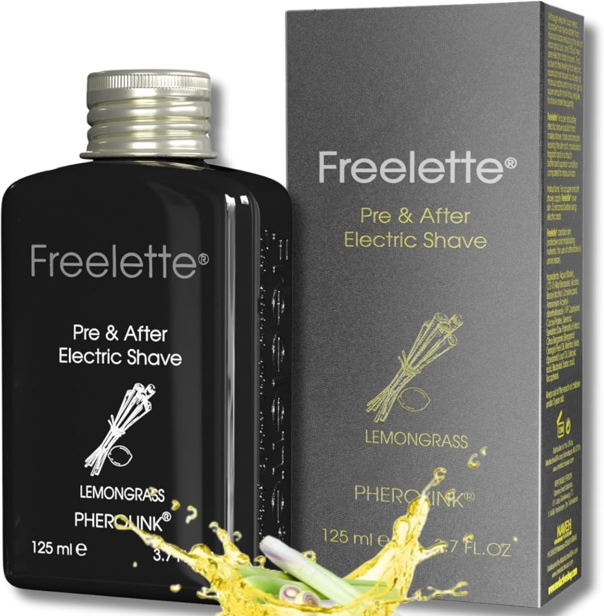 Pherolink Electric Pre-Shave and Aftershave Lotion Cream - Ideal for a Close Shave - Smooth and Irritation-Free Balm Freelette (CITRONELLE) 125ml
