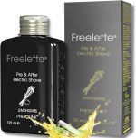Pherolink Electric Pre-Shave and Aftershave Lotion Cream - Ideal for a Close Shave - Smooth and Irritation-Free Balm Freelette (CITRONELLE) 125ml