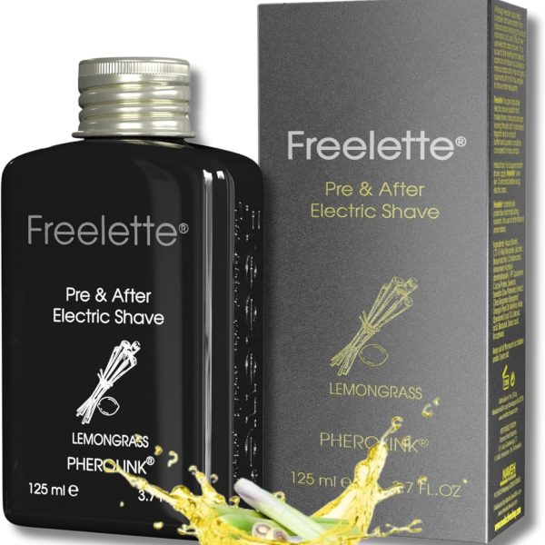 Pherolink Electric Pre-Shave and Aftershave Lotion Cream - Ideal for a Close Shave - Smooth and Irritation-Free Balm Freelette (CITRONELLE) 125ml