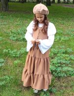 ⁦Scarlet Darkness Girls Renaissance Dress Medieval Peasant Long Sleeve Dresses⁩ - الصورة ⁦6⁩