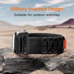 ⁦Bandletic R-Nylon Band Compatible with Apple Watch Bands 44mm 45mm 49mm 42mm for Men, Rugged Tactical Militray Sport Loop Strap for iWatch Band Ultra 2 SE Series 9 8 7 6 5 4 3 2 1⁩ - الصورة ⁦7⁩