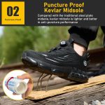 ⁦Steel Toe Safety for Men Lightweight Work Sneaker Comfortable Puncture Proof And Fashion For Work.⁩ - الصورة ⁦4⁩