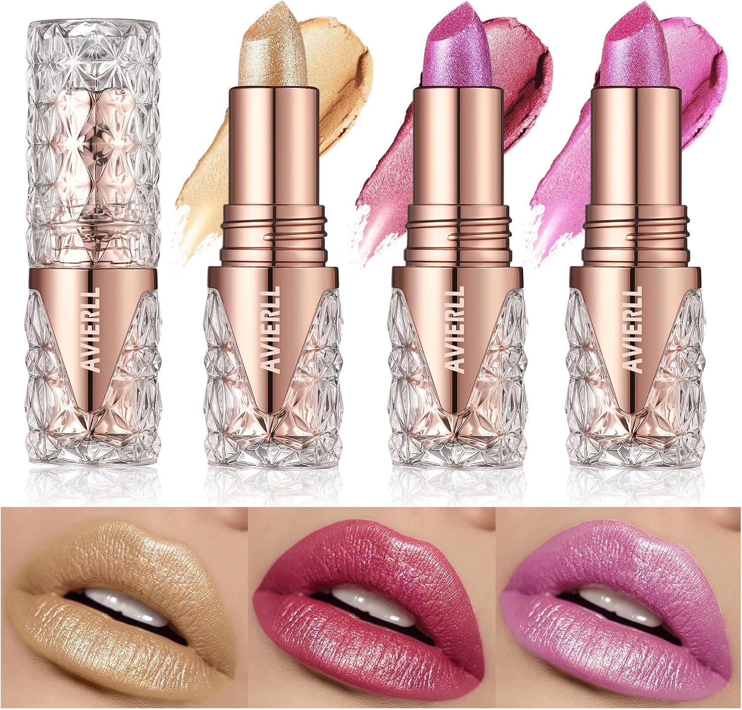 81repIWtnbL._AC_SL1500_.jpg Super Lustrous Metallic Liquid Lipstick, Non Stick Cup Lip Gloss, High Impact Transfer-proof Lip Color, Long Lasting Waterproof Lipstick Makeup for Women - الصورة 5