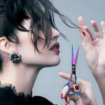 ⁦مقص احترافي لقص الشعر، مقص حلاقة 6 انش بشفرات حادة لمصففي الشعر للنساء والرجال والاطفال من الستانلس ستيل 420c⁩ - الصورة ⁦2⁩