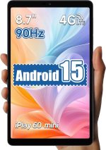تابلت اندرويد 15 صغير 8.7 انش، معدل تحديث عالي 90 هرتز، خفيف الوزن اي بلاي 60 ميني يدعم شبكة الجيل الرابع 4G ال تي اي وGPS، ثماني النواة T606، بذاكرة داخلية 512 جيجا بايت + 64 جيجايايت + 12 جيجابايت