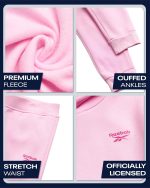 ⁦Reebok Baby Girls G Tod Flc Jog Set V3 Pant Sets⁩ - الصورة ⁦3⁩