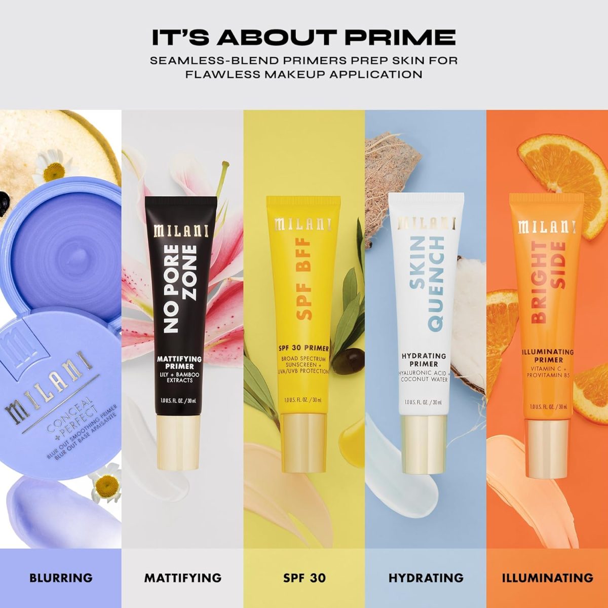 ⁦Milani Primer Blur Out Smoothing Conceal And Perfect Straightening Primer⁩ - الصورة ⁦6⁩