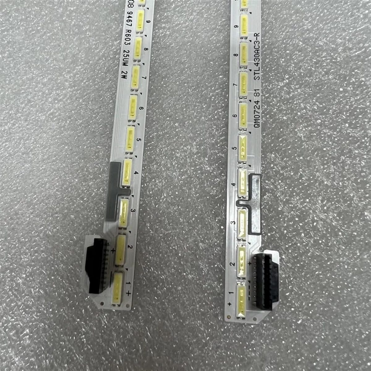 ⁦LED backlight strips 57LED for QM0724 STL430AC3-R L Y20 For S.S/C 43 7020 LED Array Right Left⁩ - الصورة ⁦4⁩