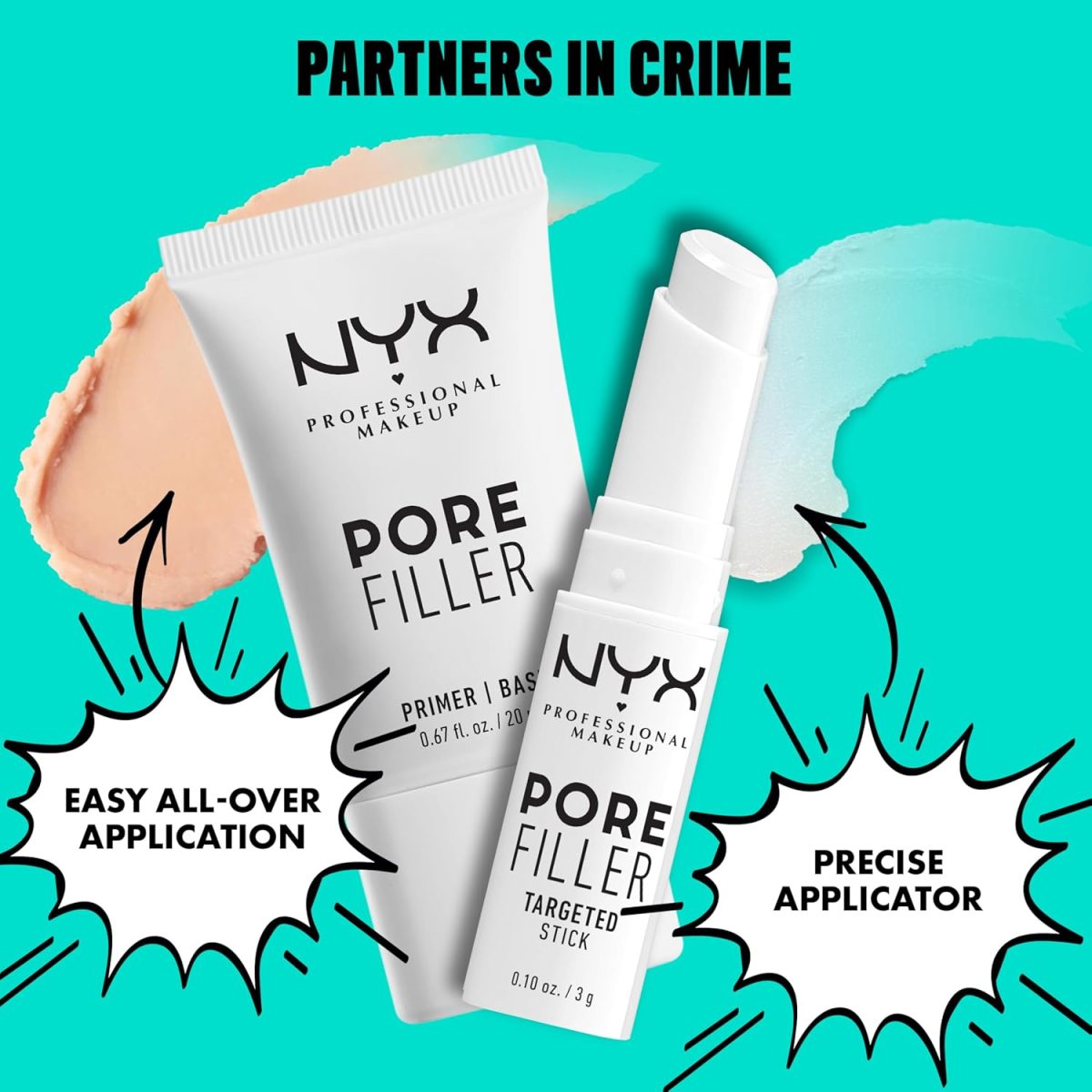 ⁦NYX Professional Makeup Pore Filler, Regular 01⁩ - الصورة ⁦6⁩