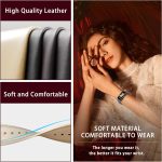 ⁦KoGiio Vintage Leder Armband für Huawei band 7, Herren Damen Ersatz Weich Uhrenarmbänder, Metallschnalle Atmungsaktiv Ersatzarmband Kompatibel mit Huawei Band 7⁩ - الصورة ⁦4⁩