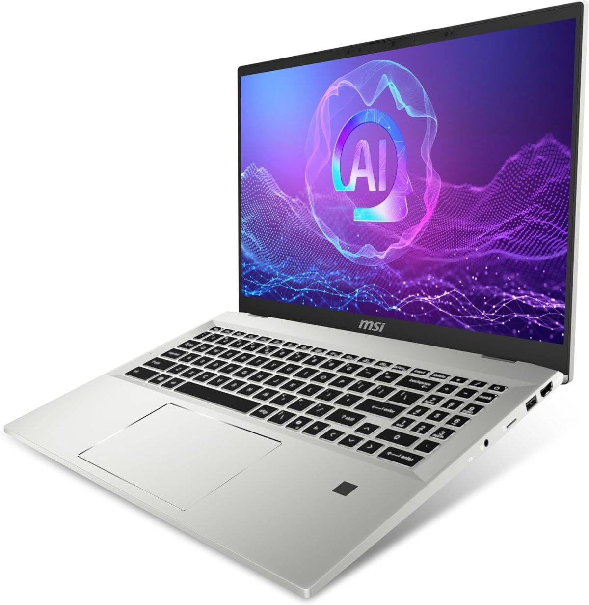 ⁦MSI Prestige 16 AI EVO 16" UHD+ OLED Ultra Thin Professional Laptop Copilot+ PC, AMD® Ryzen™ AI 9-365, Radeon Graphics, 32GB LPDDR5X, 2TB NVMe SSD, Win 11 Pro, Prestige A16 AI+ A3HMG-055CA⁩ - الصورة ⁦3⁩