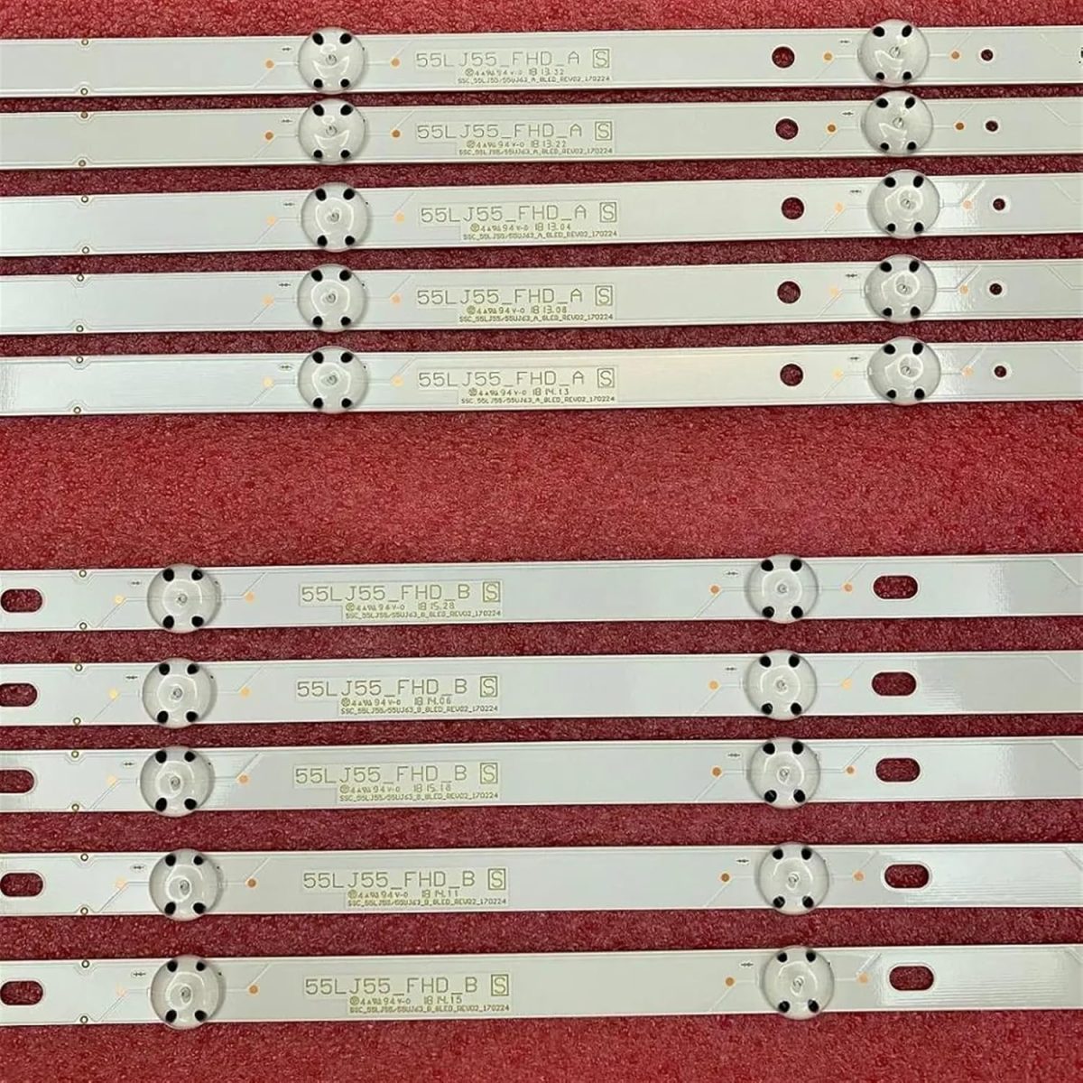 ⁦ZHLHLZ LED Backlight strip For TV 55UJ6309 55UJ634T 55UJ630Y 55UJ634V 55UJ630V 55LJ55 55UJ63_A B 55UJ635T 55UJ630A⁩ - الصورة ⁦4⁩