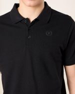 ⁦REDTAG Senior Boys Black Solid Polo T-Shirt Set (Pack of 2)⁩ - الصورة ⁦4⁩