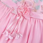 ⁦Azonee Elegant Princess Dress for Girls Age 5-6 – Light Purple Special Occasion Dress for Kids, Ideal for Birthday Party, Holiday, or Formal Events (130cm)⁩ - الصورة ⁦6⁩