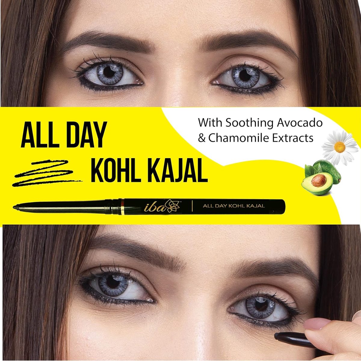 ⁦Iba All Day Kohl Kajal, Jet Black, 0.35g⁩ - الصورة ⁦3⁩