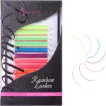 Beauty7 Colored Lash Extensions Easy Fan Neon Rainbow Lashes 7 Colors Classic Lashes Volumn Lashes Ombre Lash Extensions Self Fanning D+ Curl 0.07mm 13mm 15mm Dramatic Eyelashes - الصورة 2