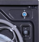 ⁦Meling Front Load Automatic Washing Machine, 8KG, 16 Programs, Inverter, 1400 RPM, Silver - MFL80-14586BS⁩ - الصورة ⁦5⁩