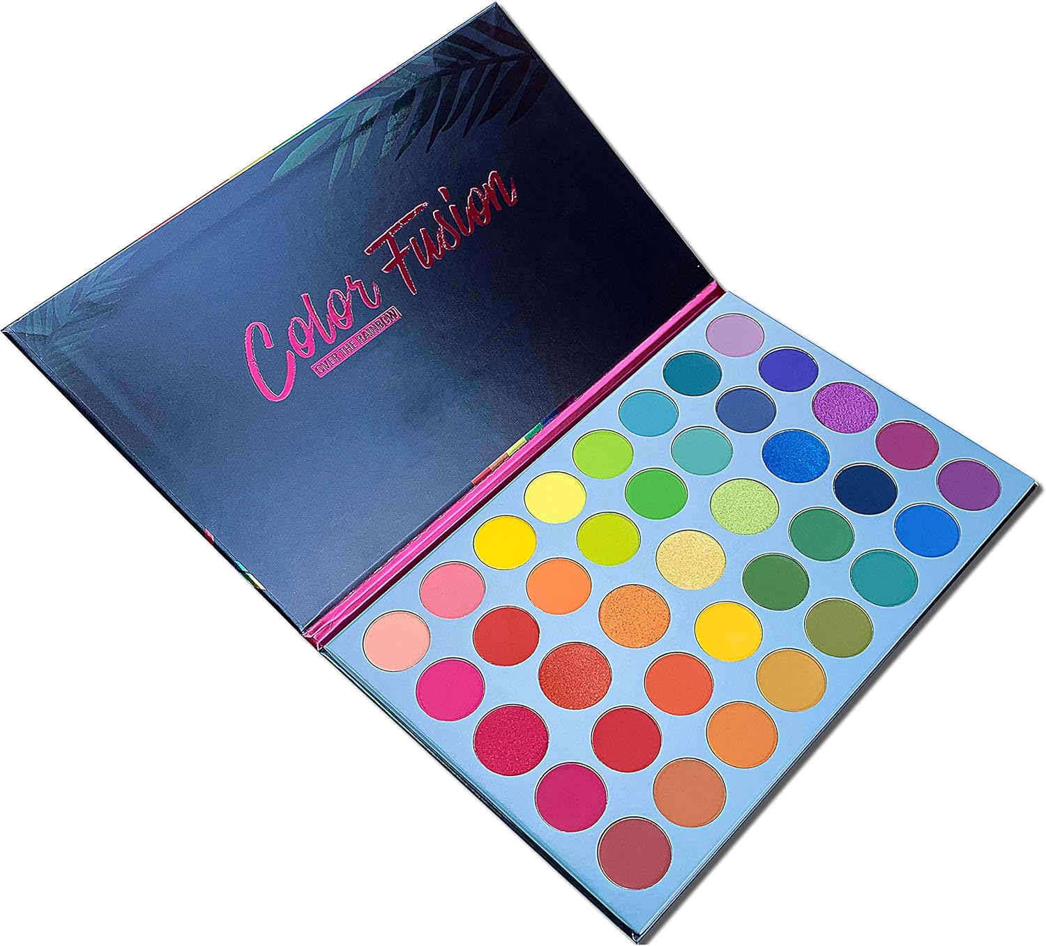 91vgB3lkIrL._AC_SL1500_.jpg BestLand 39 Color Rainbow Eyeshadow Palette - Professional Makeup Matte Metallic Shimmer Eye Shadow Palettes - Ultra Pigmented Powder Bright Vibrant Colors Shades Cosmetics Set - الصورة 3