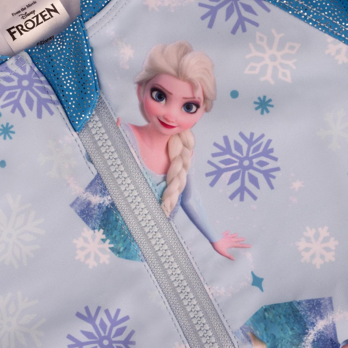 ⁦Frozen Elsa Girls Skirted Swimming Costume Swimsuit in My Element, Elsa, 5-6 Years⁩ - الصورة ⁦5⁩