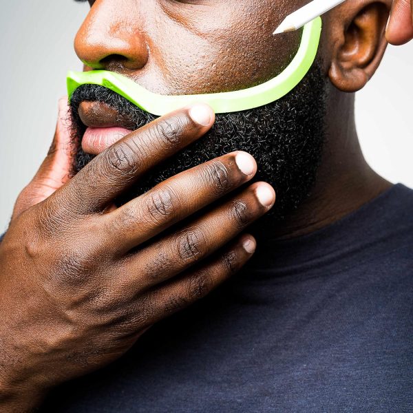 BEVERLEY’S Brink: The Clean Edge [Generation 2] - Beard Shaping Tool, Beard Shaper, Beard Guide, Beard Outline Stencil (90mm Barber Pencil Included)