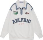 Aelfric Eden Mens Graphic Oversized Hoodie Cartoon Character Print Streetwear Casual hoodies y2k Hooded Sweatshirt