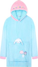 Hello Kitty Sanrio Girls Zip Up Hoodie for Toddlers and Big Girls - White, Red, Grey, Pink, Blush Pink, Hot Pink or Rainbow