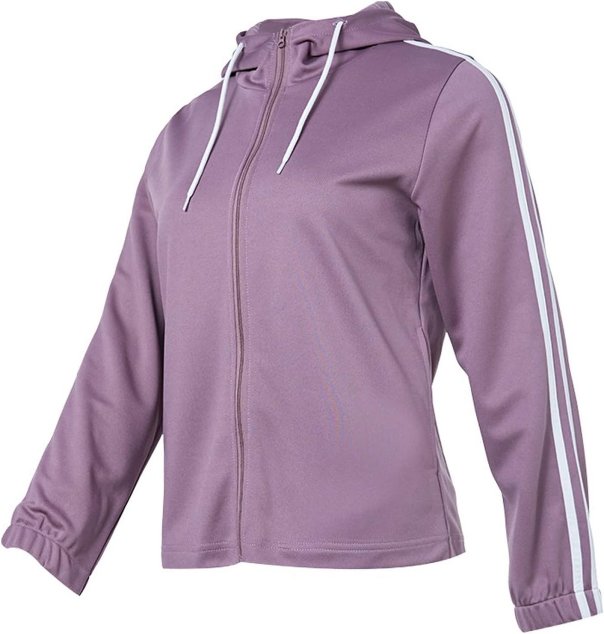 ⁦TOEE Women Sweatshirts Sports Running Jackets Womens Zipper Gym Yoga Hoodies Long Sleeve Breathable Fitness Workout Jogging Sportswear Tops (Color : Purple, Size : X-Large)⁩ - الصورة ⁦1⁩