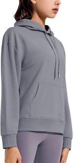 Women Sweatshirts Fall Winter Women's New Sports Long-sleeve Warm Loose Running Jacket Outdoor Sports Fitness Leisure Fashion Hoodie (Color : Gray, Size : X-Large)