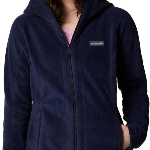 جاكيت طويل بغطاء رأس بينتون سبرينغز Ii للنساء من كولومبيا، البوليستر، ياقة ضيقة