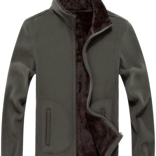 جاكيتات صوف سميكة للنساء من سكاي ووك، ملابس رياضية دافئة كاجوال حرارية بلون واحد (اللون: اخضر، المقاس: XXL)