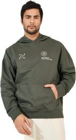 هودي كبير الحجم مطبوع عليه رسومات امامية وخلفية للرجال من ستايلي