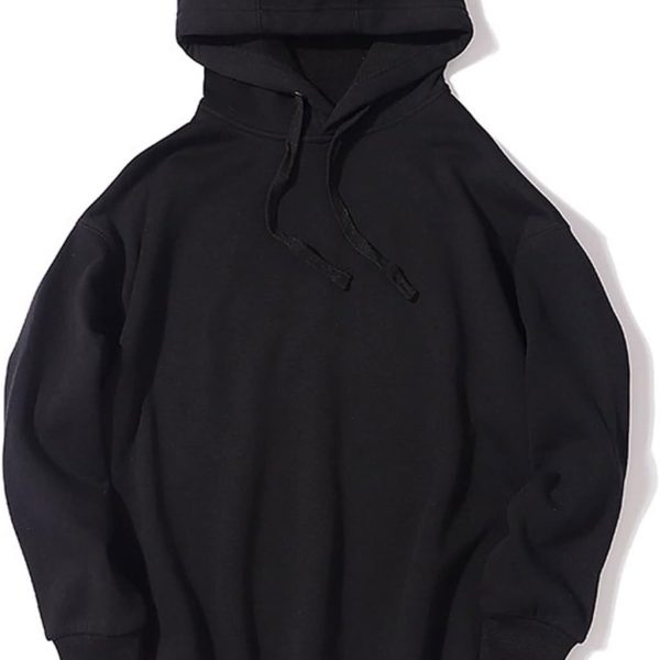 هوديز رياضية للنساء من سكاي ووك، بلوزة رياضية باكمام طويلة كاجوال سادة فضفاضة بالاضافة الى الصوف للرياضة وصالة الالعاب الرياضية (اللون: اسود، المقاس: XL)