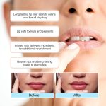 قلم تحديد شفاه، وتاتو شفاه قابل للتقشير يدوم طويلًا ومقاوم للماء بتركيبة طبيعية وغير لامعة وكثافة لونية عالية من اميسيرا، أحمر نبيذي - الصورة 2