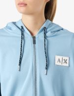 ⁦سويتشيرت حريمي من ايه اكس اكستشنج ارماني مطبوع عليه صورة مشروع أيقونة، قطن، ياقة ضيقة⁩ - الصورة ⁦3⁩