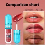 مجموعة ملمع شفاه مرطب، ملمع شفاه مرطب يدوم طويلا، زيت شفاه مرطب ومغذي، زيت شفاه، ملمع شفاه، ملمع شفاه ال اي بي كومبو، احمر شفاه سائل جيلي غير لزج #5 - الصورة 3