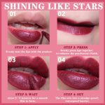 مجموعة مكياج مكونة من 3 قطع، ملمع شفاه سائل ناعم ولامع مع الوان متنوعة غنية للفتيات والنساء (لون سي) - الصورة 4