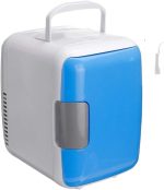 ⁦ثلاجة صغيرة للسيارة والمنزل من زد زد زد اكس سي دي اس، ثلاجة صغيرة 12 فولت، ثلاجة محمولة بضاغط ومبرد للسيارة والمنزل والشاحنات والقوارب (ازرق)⁩ - الصورة ⁦2⁩