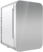 ثلاجة صغيرة من زد زد زد اكس سي دي اس، ثلاجة صغيرة للمنزل من الزجاج المقوى لحفظ المشروبات الباردة والدافئة