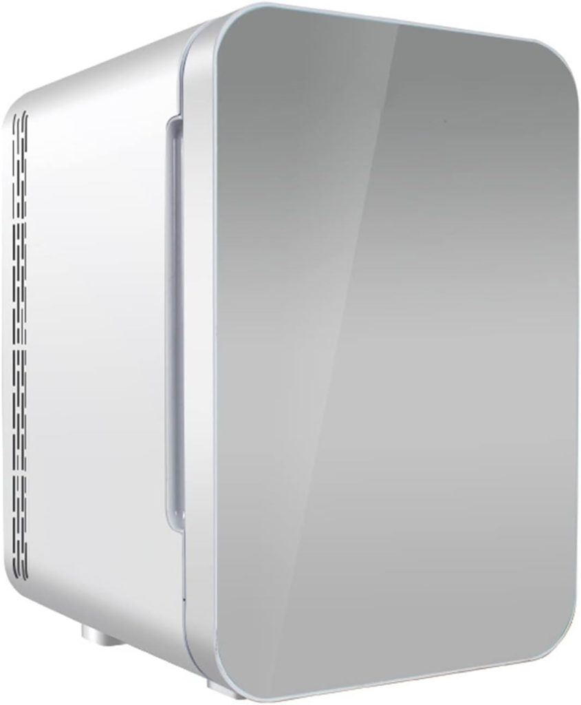 ثلاجة صغيرة من زد زد زد اكس سي دي اس، ثلاجة صغيرة للمنزل من الزجاج المقوى لحفظ المشروبات الباردة والدافئة