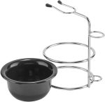 ⁦سيوسى وعاء حلاقة وحامل كوب للرجال وفرشاة ودجر شعر احترافي من الستانلس ستيل لتنظيف اللحية ابيض عدد القطع: 1⁩ - الصورة ⁦6⁩